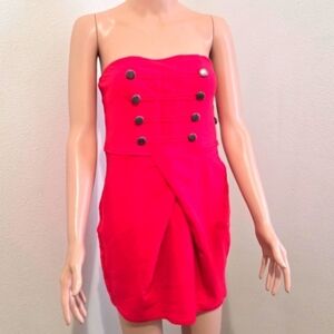 Fun Red Strapless Dress